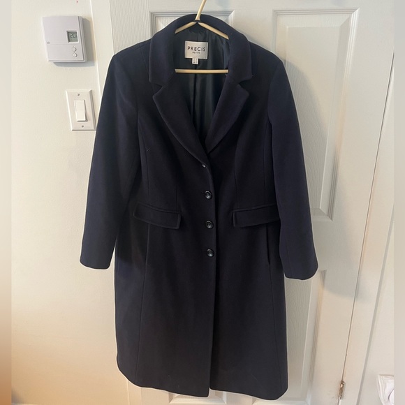 Precis Jackets & Blazers - Cashemere blend navy women’s coat